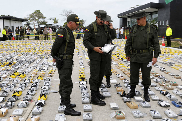 Colombia liên tiếp thu giữ lượng lớn cocaine